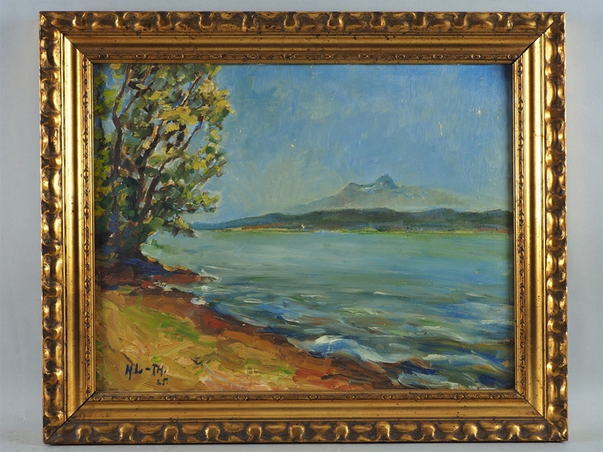 Painting Lake Constance, Säntis and Altmann, 1925