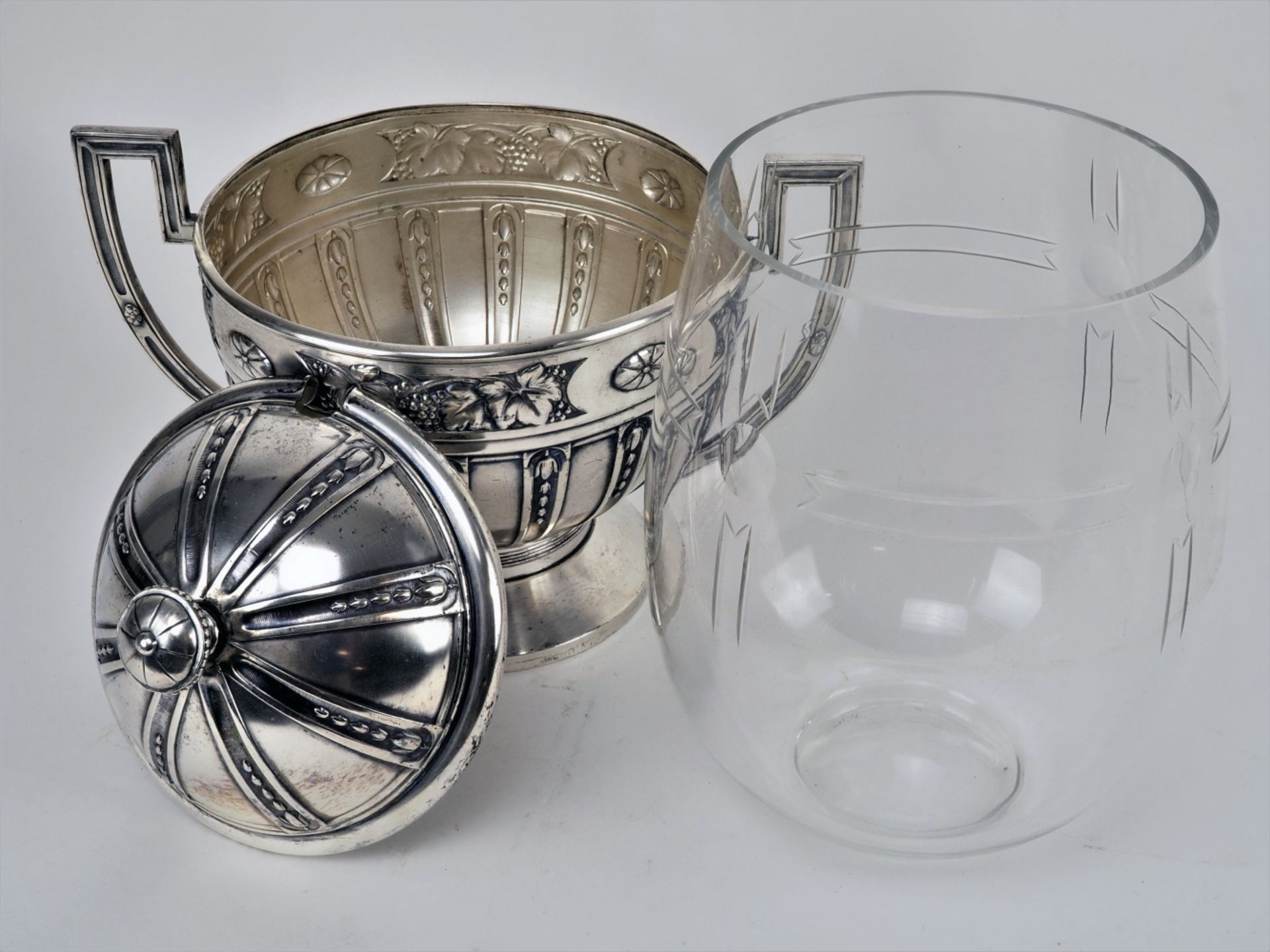 Big art nouveau punch bowl, around 1900 - Image 4 of 4