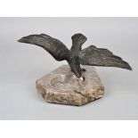 Marmorschale mit Bronze Adler um 1920