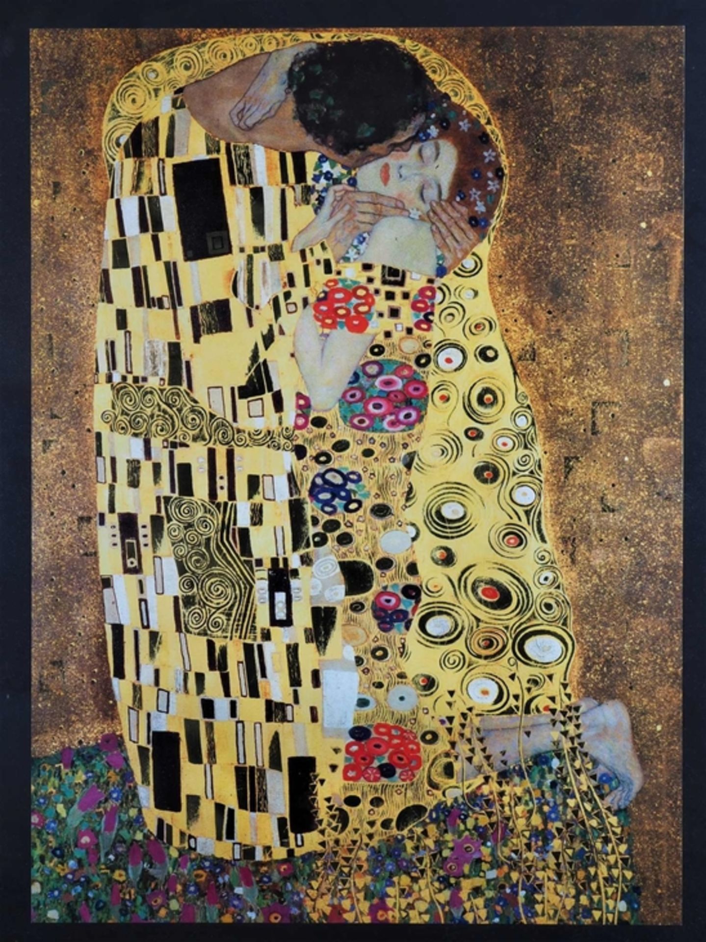 Hochwertige Druckgrafik  - Gustav Klimt, Der Kuss