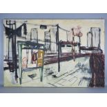 Adolf Silberberger (1922-2005) - Stuttgarter Bahnhof