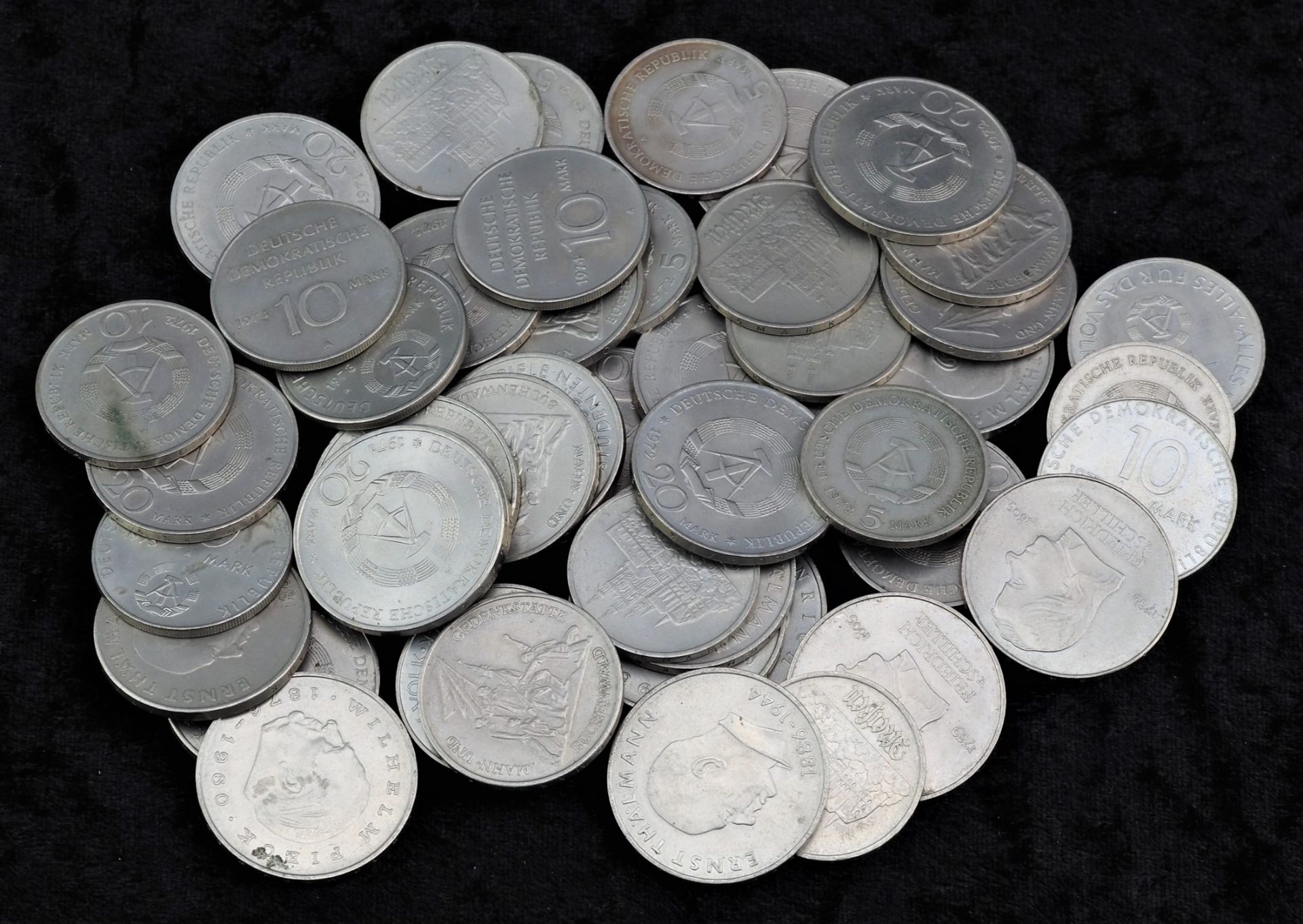 Bundle of DDR coins