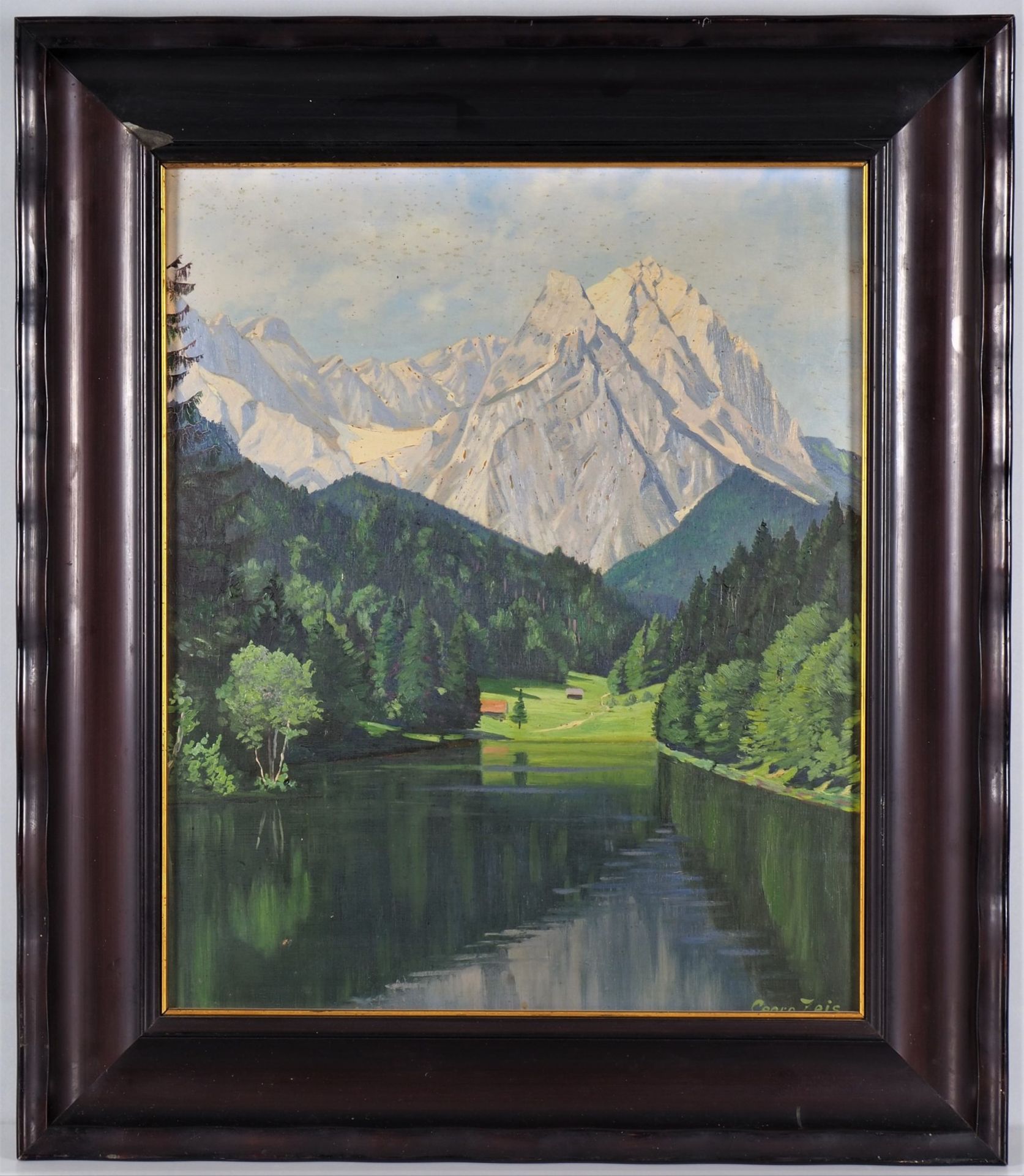 Georg Zeis - Alpenlandschaft mit See