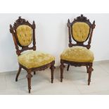 Paar Gründerzeit Stühle um 1900