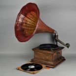 Großes Trichtergrammophon um 1910