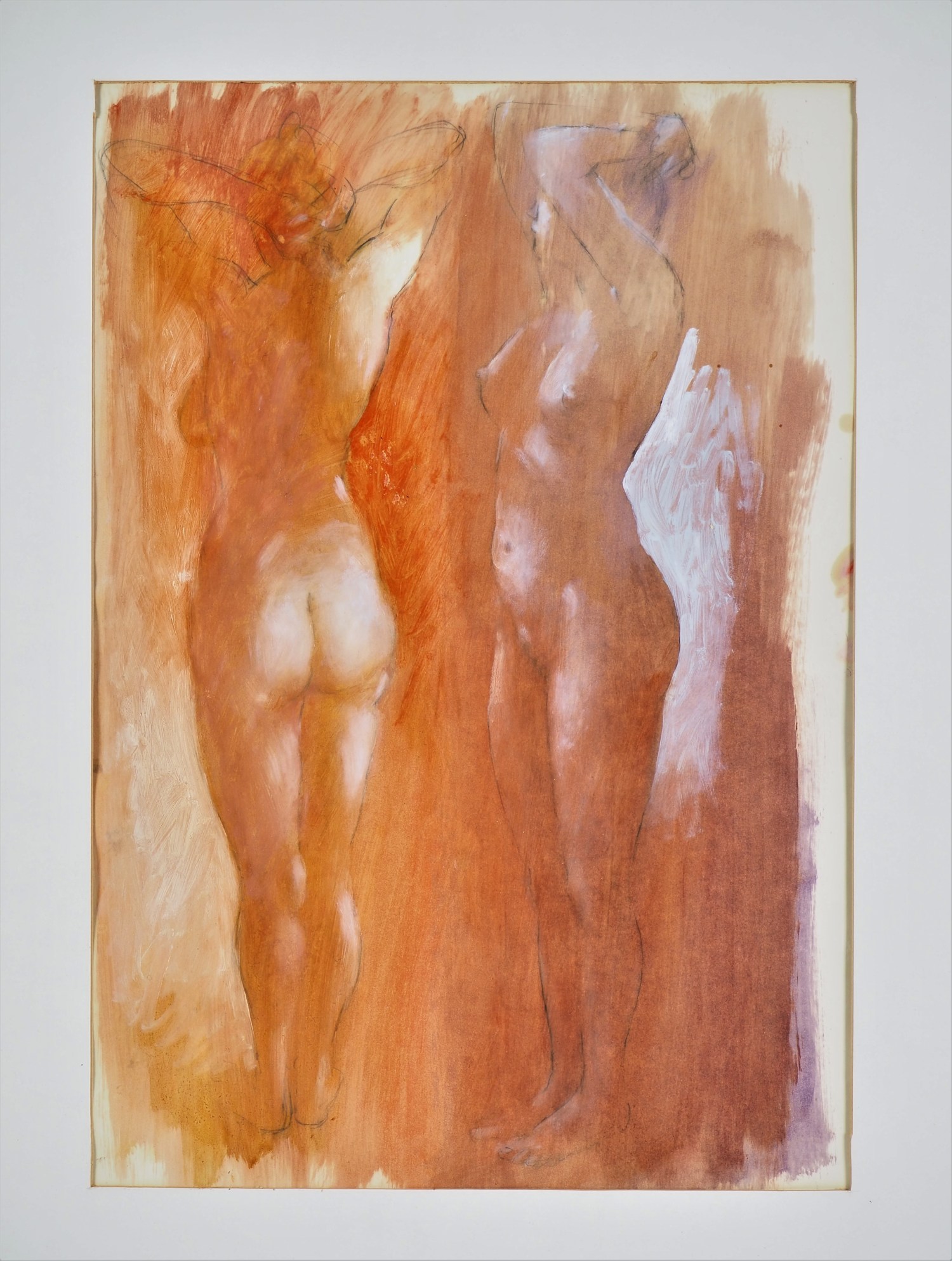 Sigurd Rakel (*1943, Sigmaringen) - Two female nudes