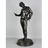 Bronze-Skulptur des Dionysos nach dem antiken Narziss von Pompeij