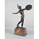 Römischer Krieger - Speerwerfer Bronze von Ludwig Gräfner