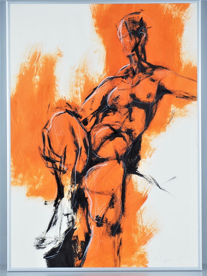 Expressive nude sketch, 2006