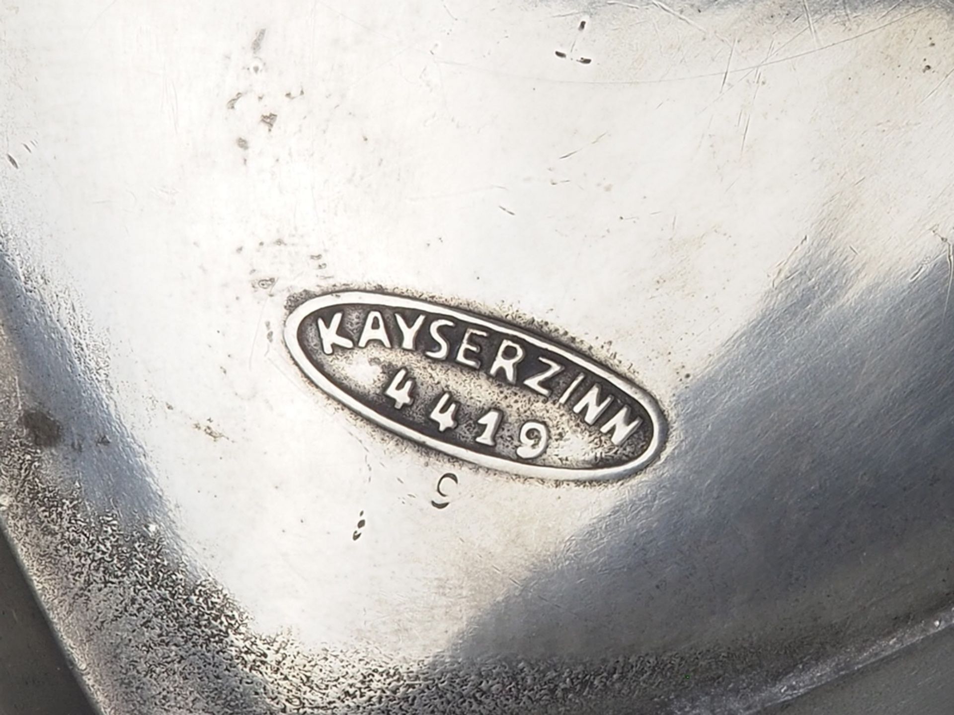 Pewter handle bowl "Kaiserzinn" - Image 4 of 4