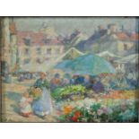 Gennaro Befani (1866, Neapel - 1949, Bagneux) - Blumenmarkt, Ende 19. Jh.