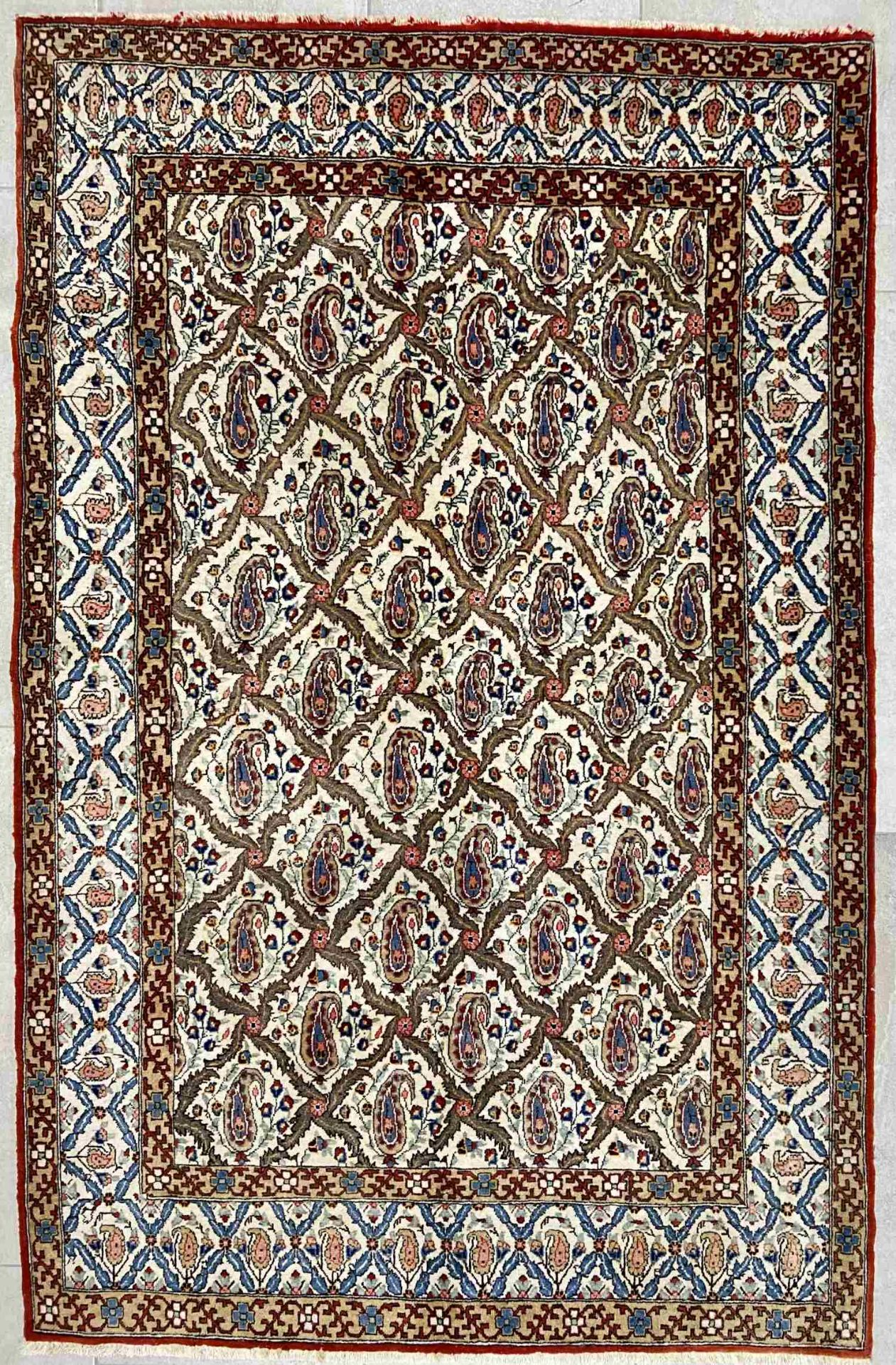 Persian carpet Ghom, 210x135cm.