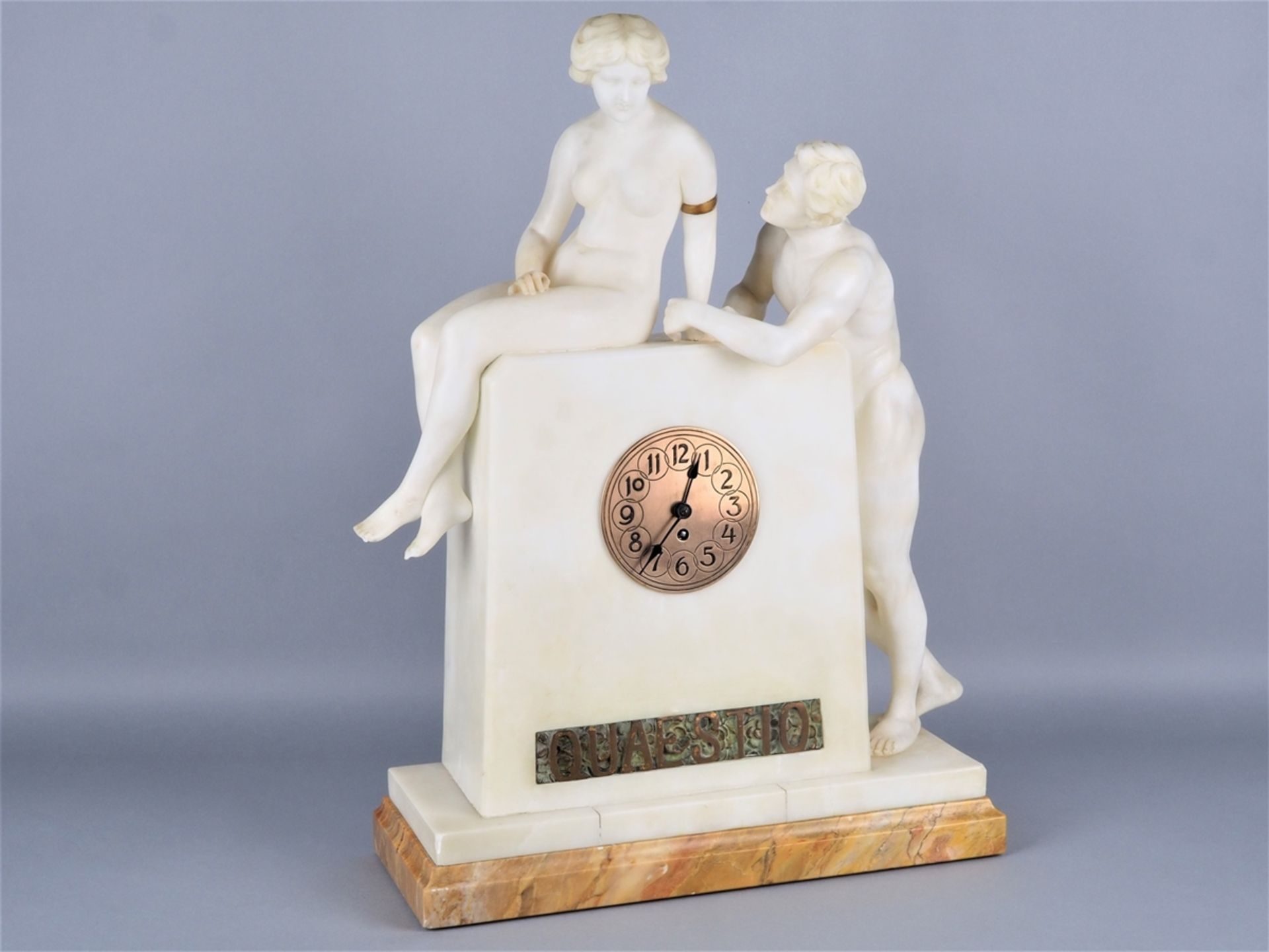 Large art nouveau "figure clock"