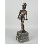 Römischer Krieger - Bronze Statuette