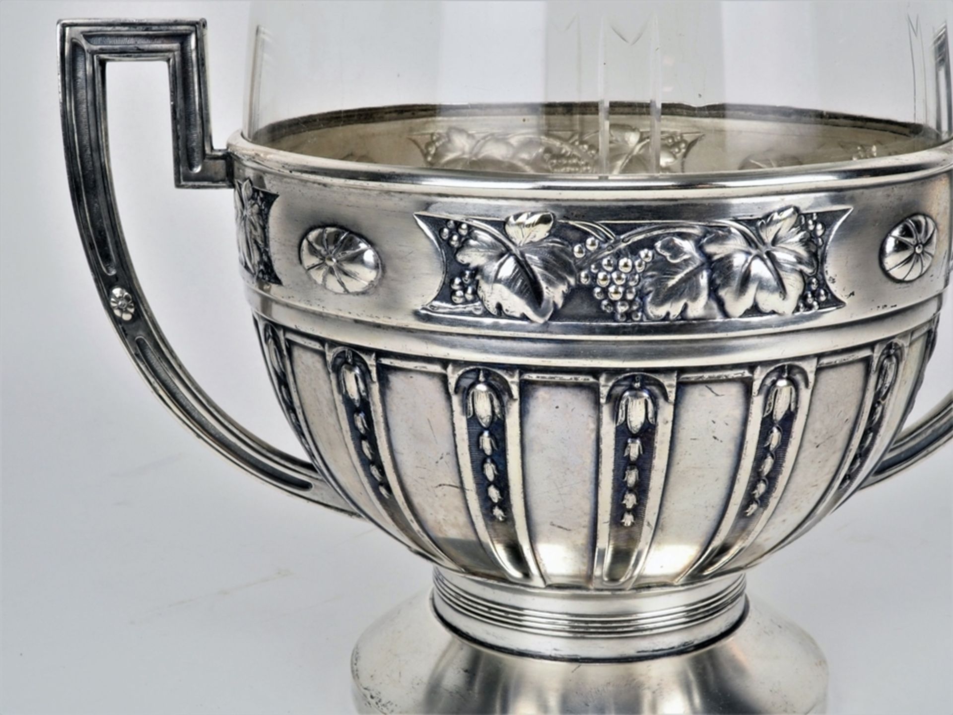 Big art nouveau punch bowl, around 1900 - Image 2 of 4