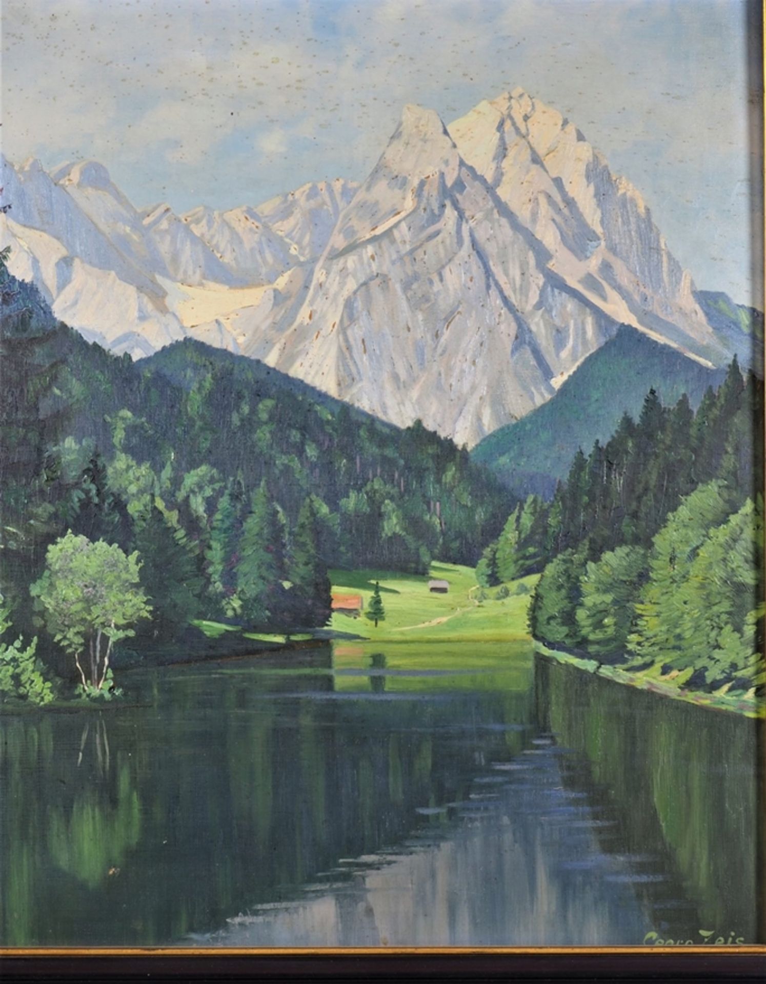Georg Zeis - Alpenlandschaft mit See - Bild 2 aus 4