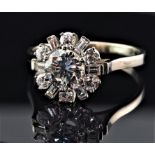 1.03ct Brillant Ring - mit Labor Expertise