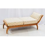 Biedermeier Chaiselongue / Liege, um 1820