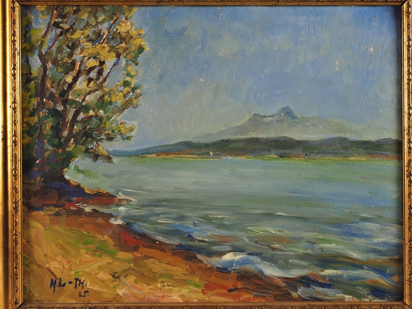 Painting Lake Constance, Säntis and Altmann, 1925 - Image 2 of 4