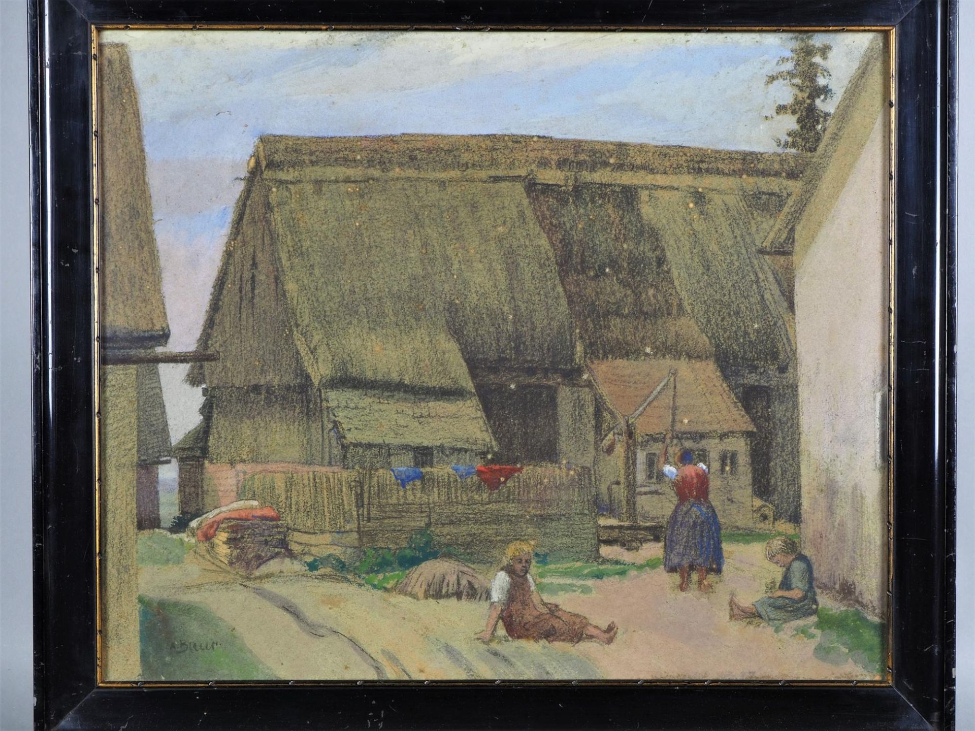 Anton Baur (1880, Biberach -1968, Munich) - Farmhouse  - Image 2 of 3