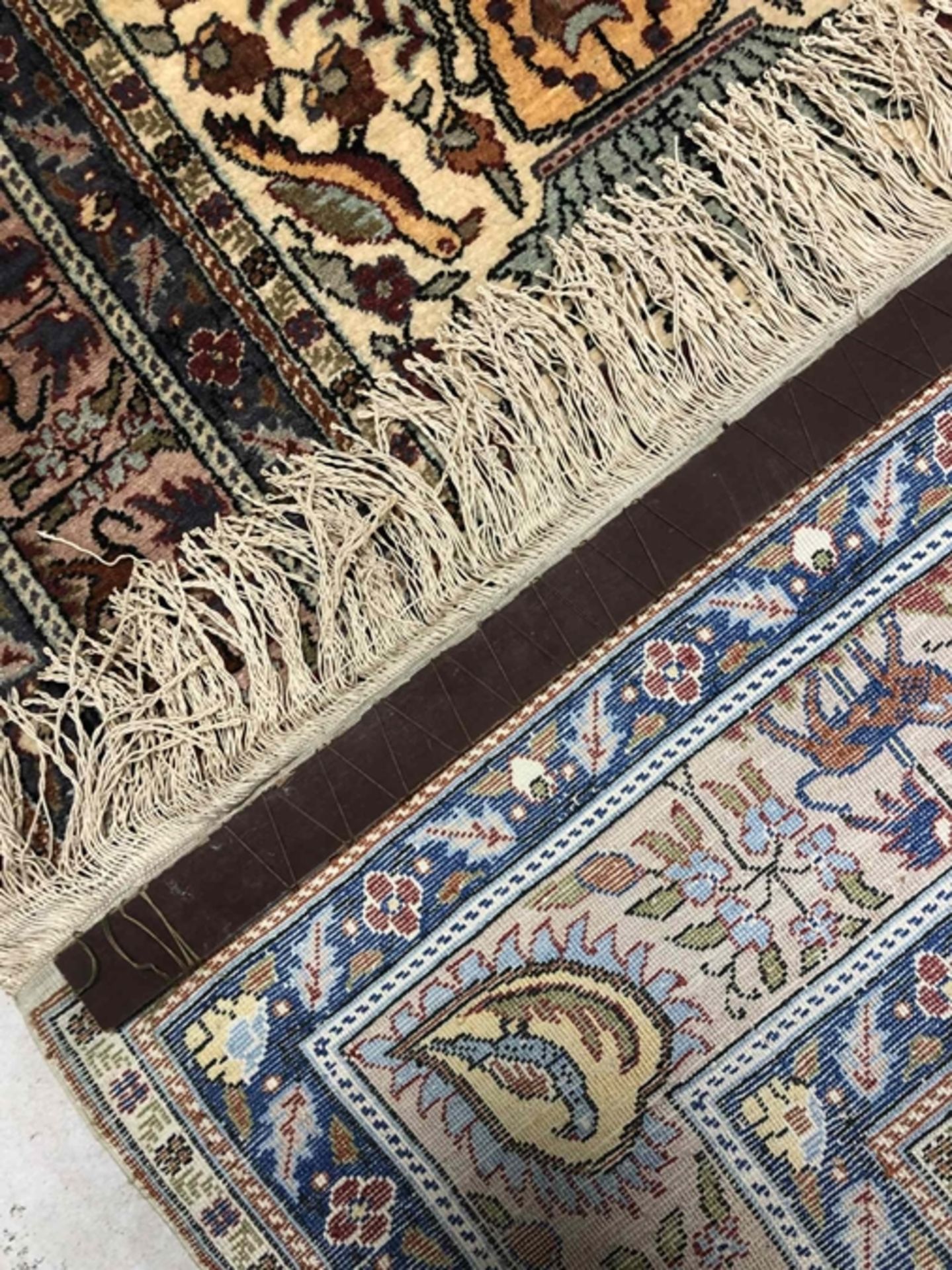 Orientteppich, Türkei, Kayseri, Seide , 68 x 110cm - Bild 3 aus 4
