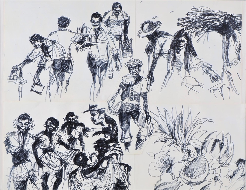 Reinhold W. Timm (1931 Stettin - 2001 Berlin) - Drawings Mauritius - Image 2 of 3