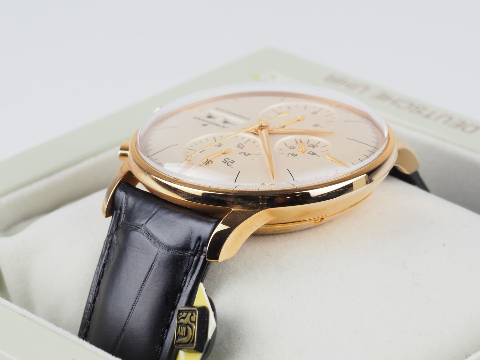 Junghans Meister Chronoscope Gold, Limited Edition 144/151, unworn. - Image 3 of 5