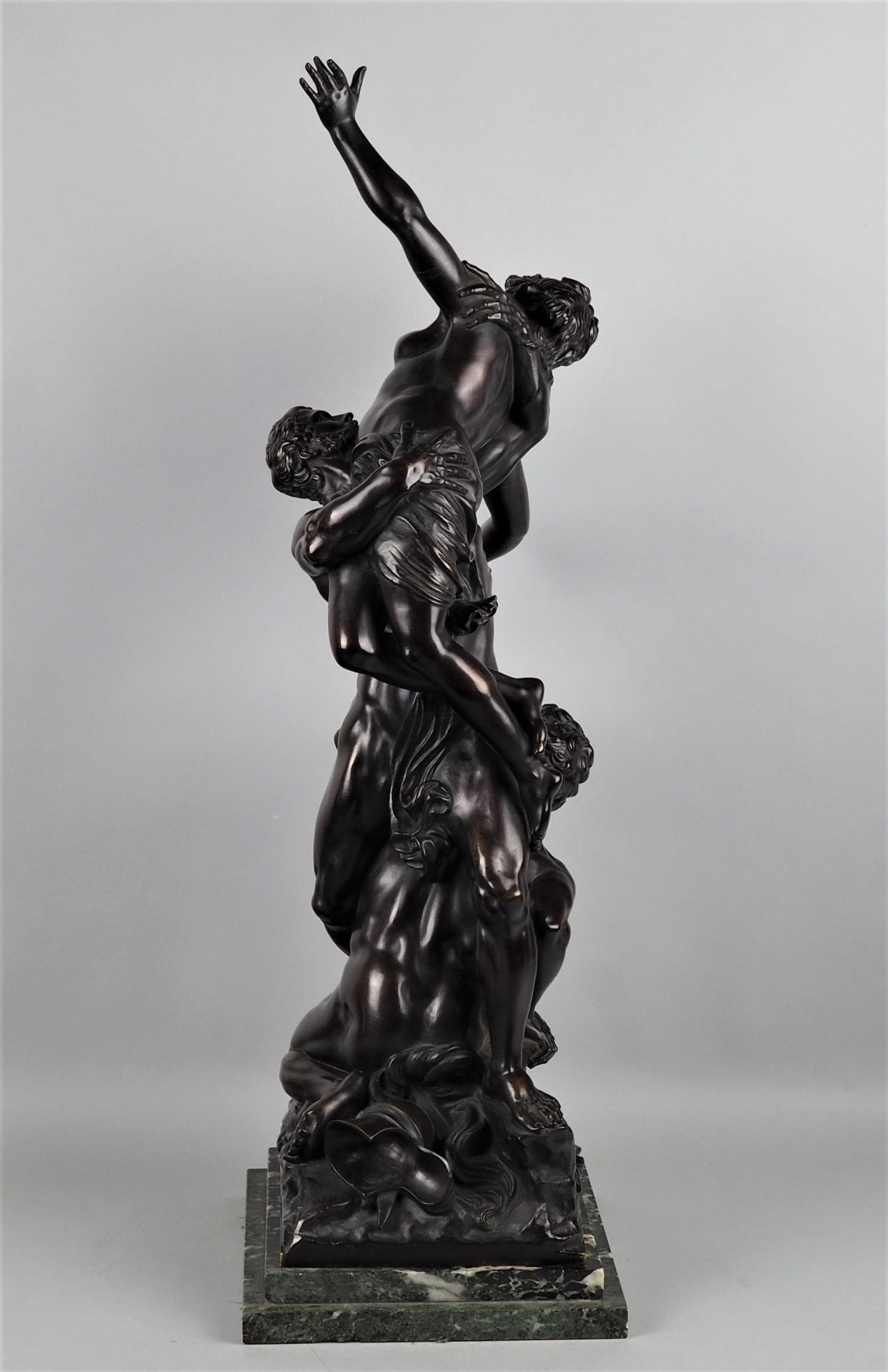 Imposante monumentale Bronze "Raub der Sabinerin" nach Giambologna 19.Jhd - Bild 4 aus 7