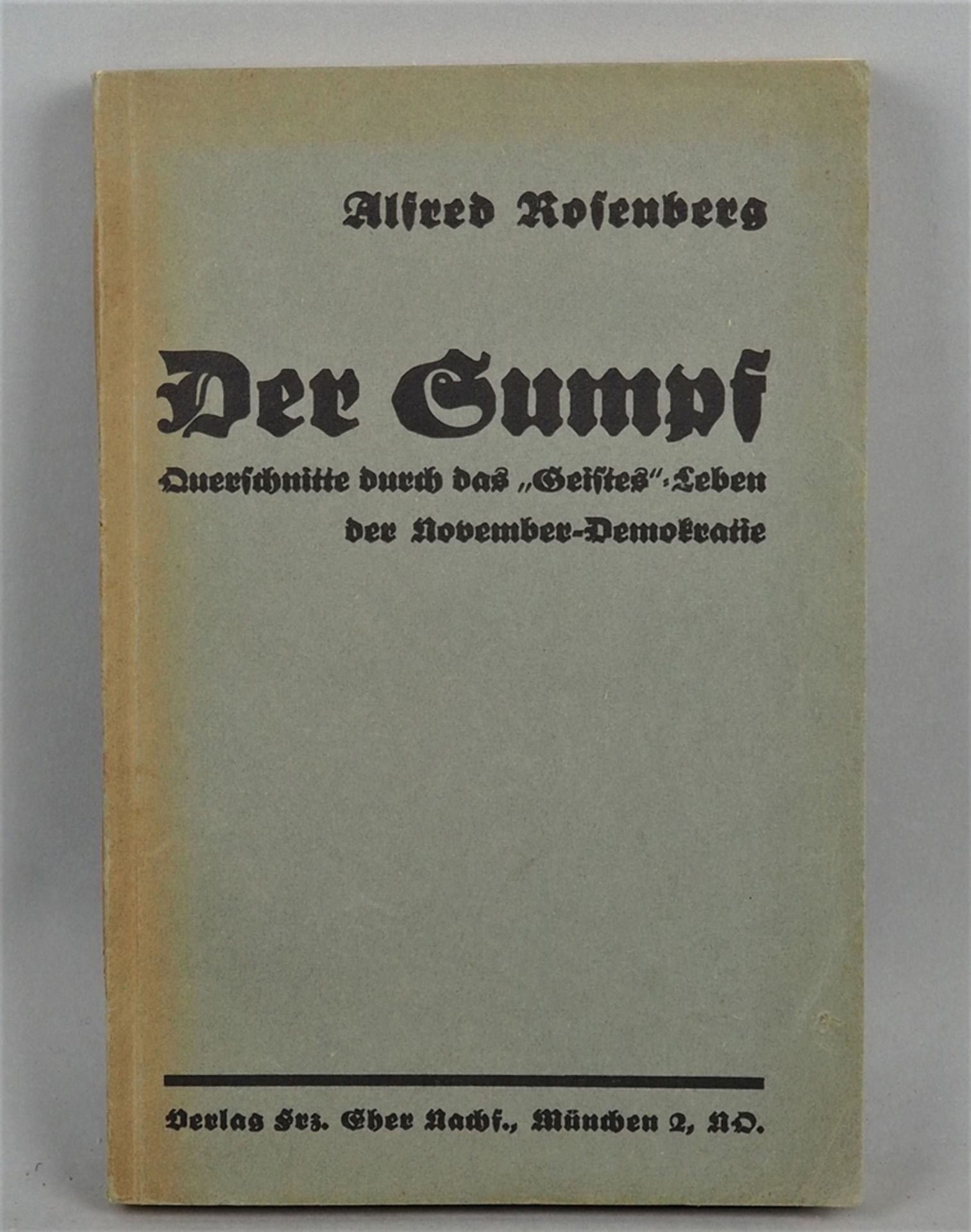 Nazi Propaganda Literature: The Swamp - Alfred Rosenberg, 1930