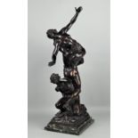 Imposante monumentale Bronze "Raub der Sabinerin" nach Giambologna 19.Jhd