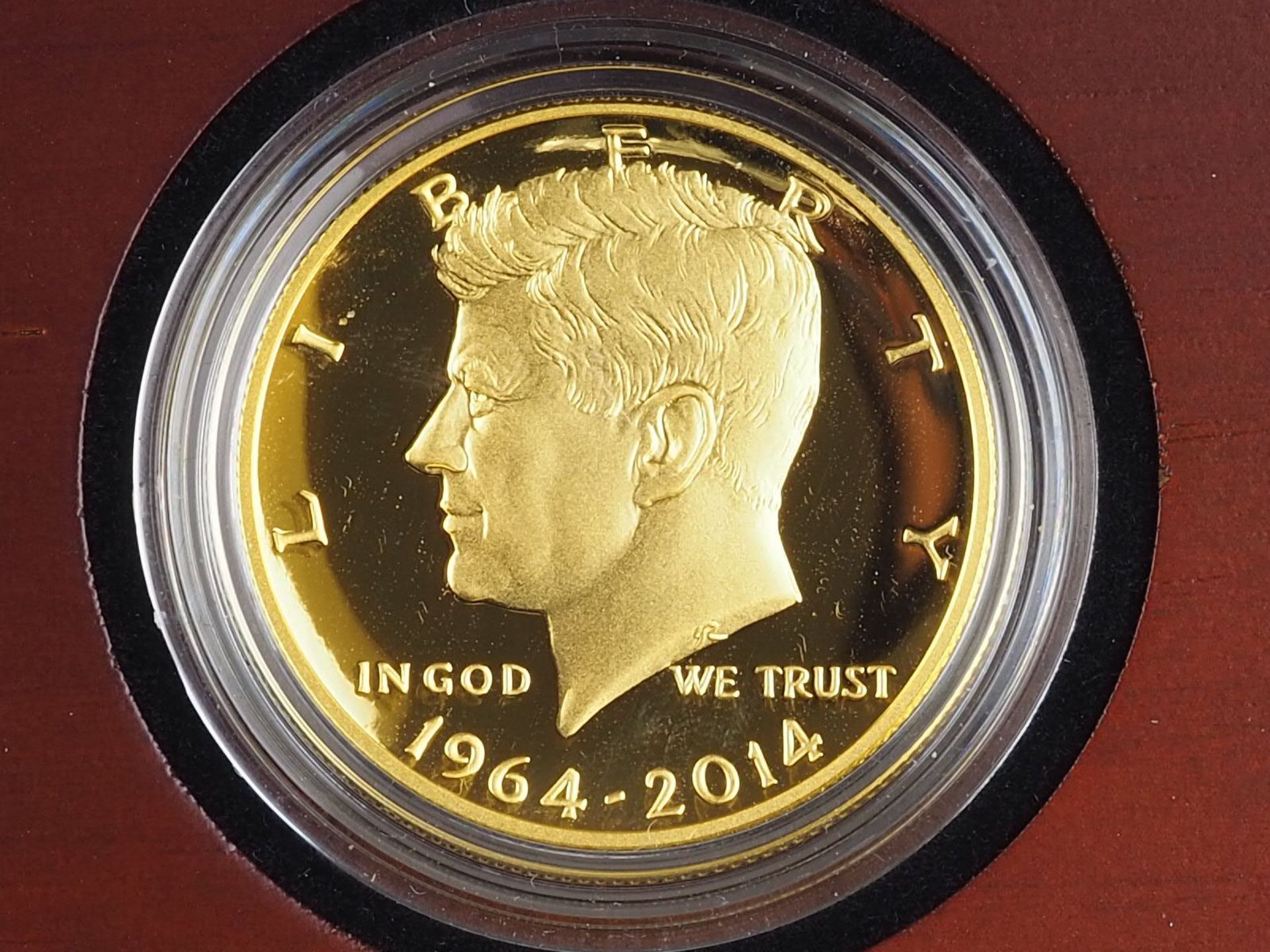 USA Half Dollar 2014 „50 Jahre Kennedy Half Dollar“ Goldmünze - Bild 2 aus 4