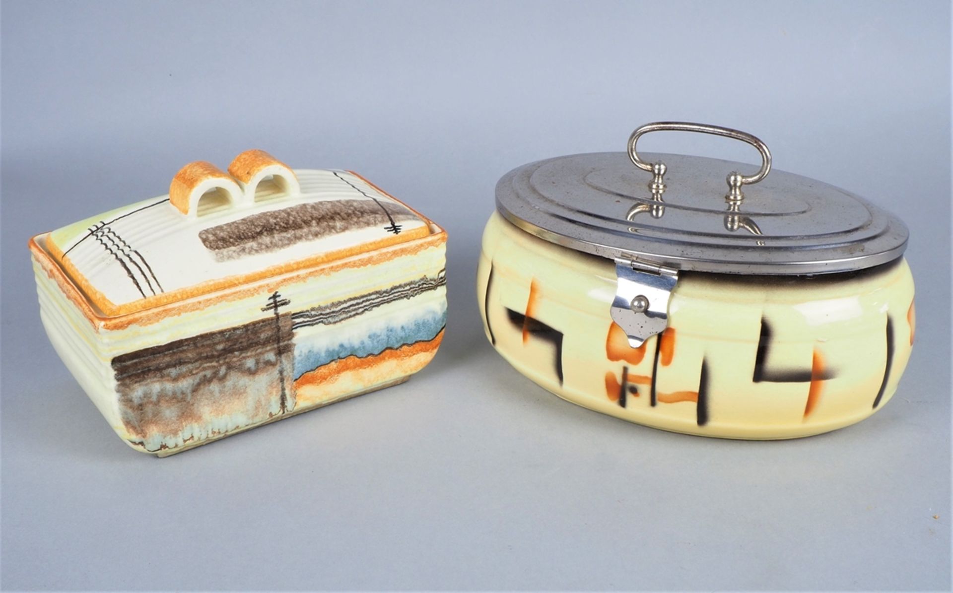 Two pastry boxes, 30s.