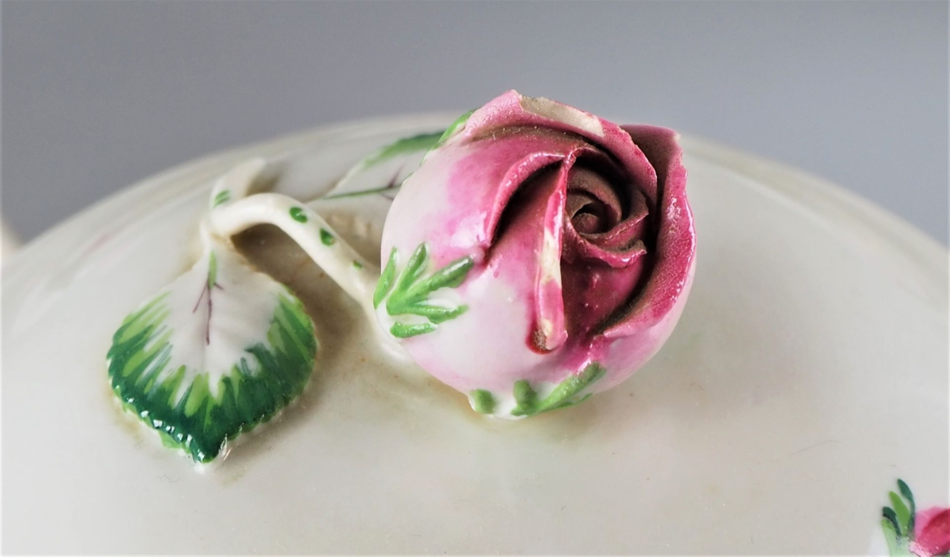 Meissen coffee service, red rose / wild rose, after 1950 - Image 5 of 5