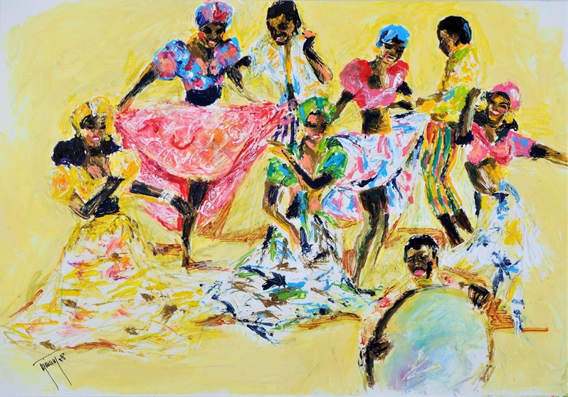 Reinhold W. Timm (1931 Stettin - 2001 Berlin) - South Sea Dancers - Image 2 of 3