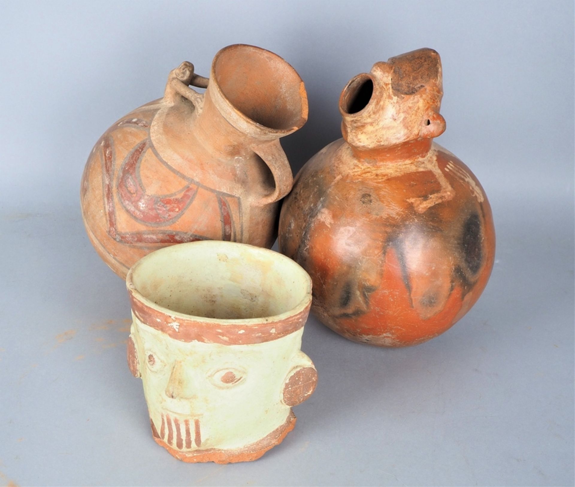 Mixed lot of South American clay vessels (13 pieces), Ecuador/Peru - Image 4 of 8