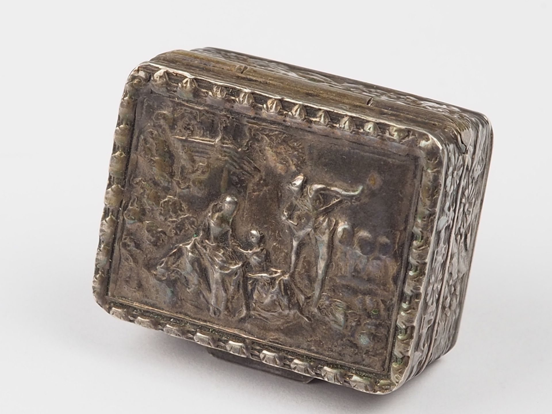 Miniature silver box around 1870 - Gebrüder Kühn, Schwäbisch Gmünd, 12 lot - Image 2 of 4