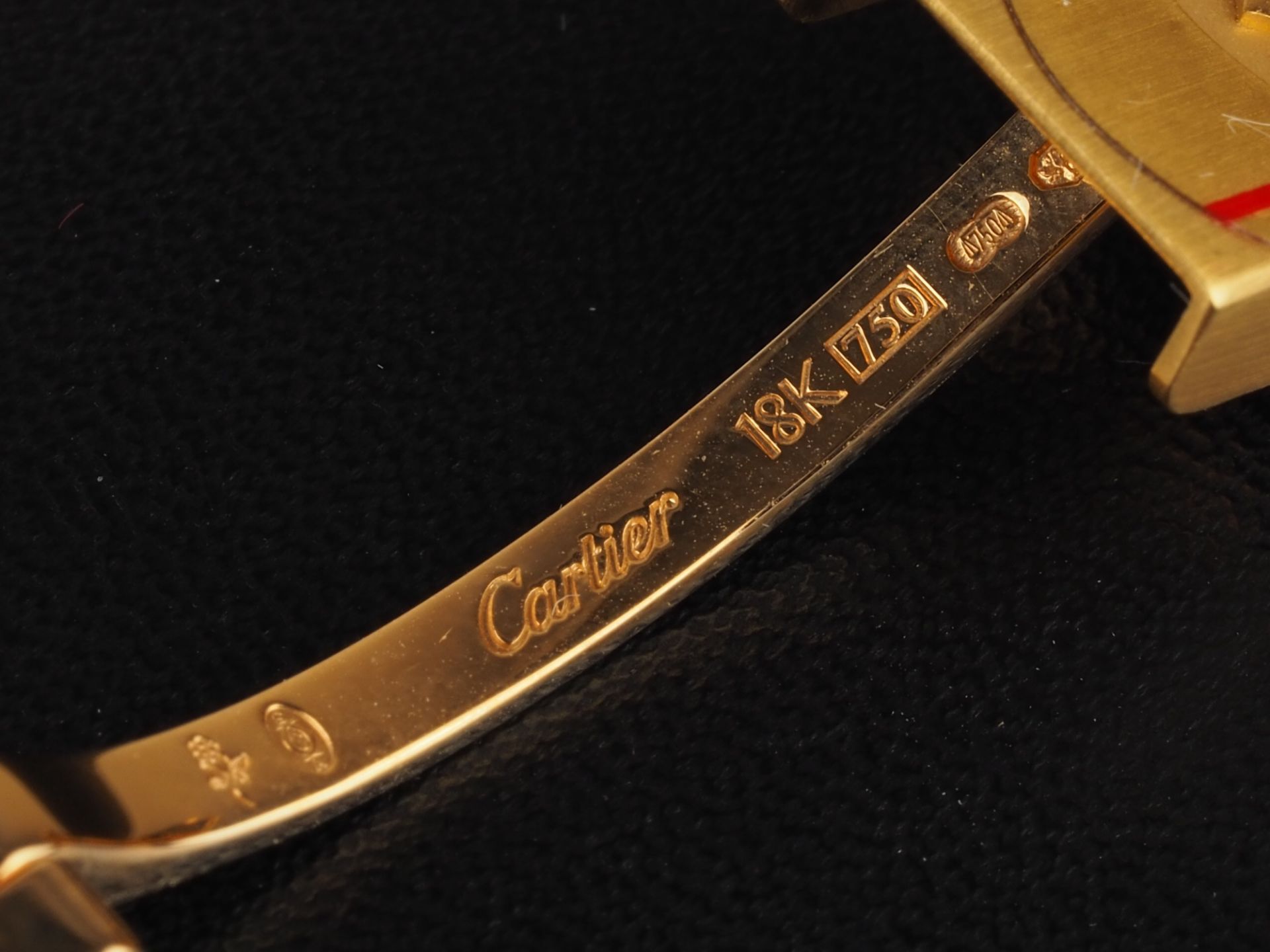 CARTIER Santos Or Massif, 18kt Gold, Automatik - Bild 6 aus 8