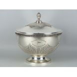 Imperial Yacht Club Kiel "Eel Regatta": silver bowl as regatta prize 1906 from Kaiser Wilhelm II of
