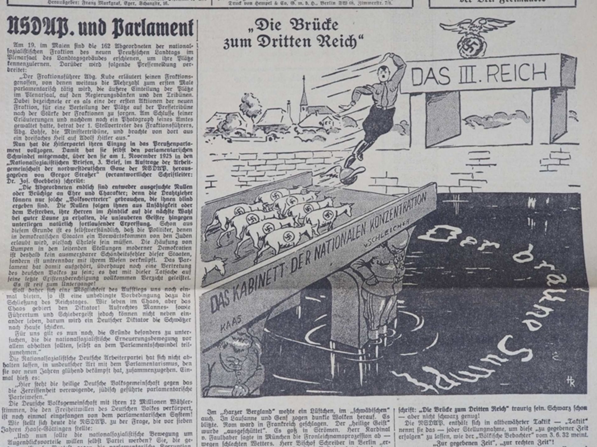 "Ludendorffs Volkswarte" 9 St. - NS-kritische Wochenzeitschrift, 1932 - Bild 3 aus 5