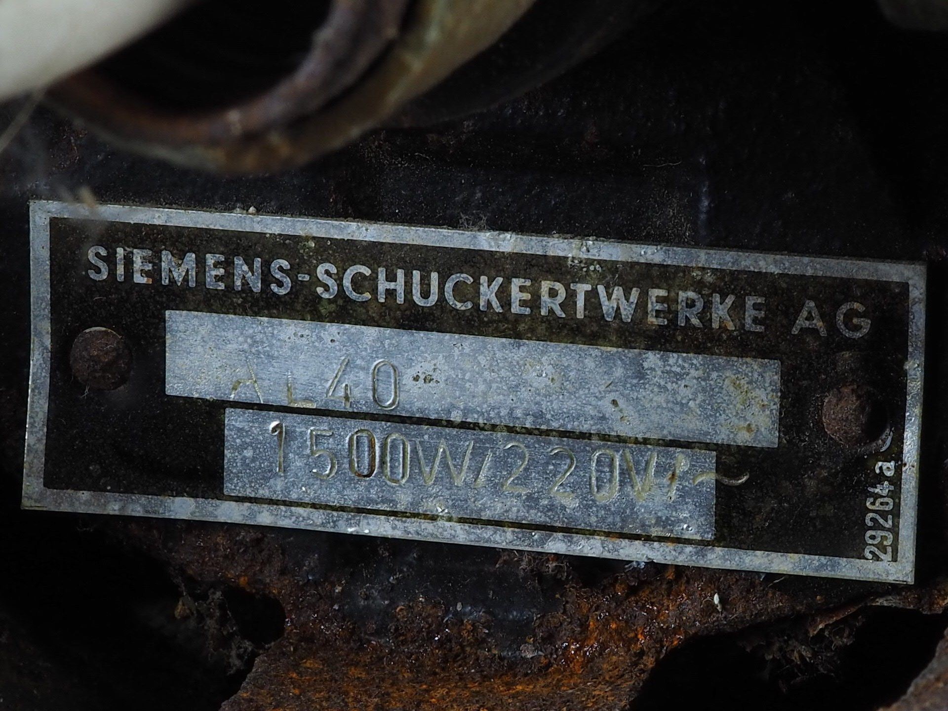 Siemens-Schuckert headlight / industrial lamp around 1940 - Image 5 of 5