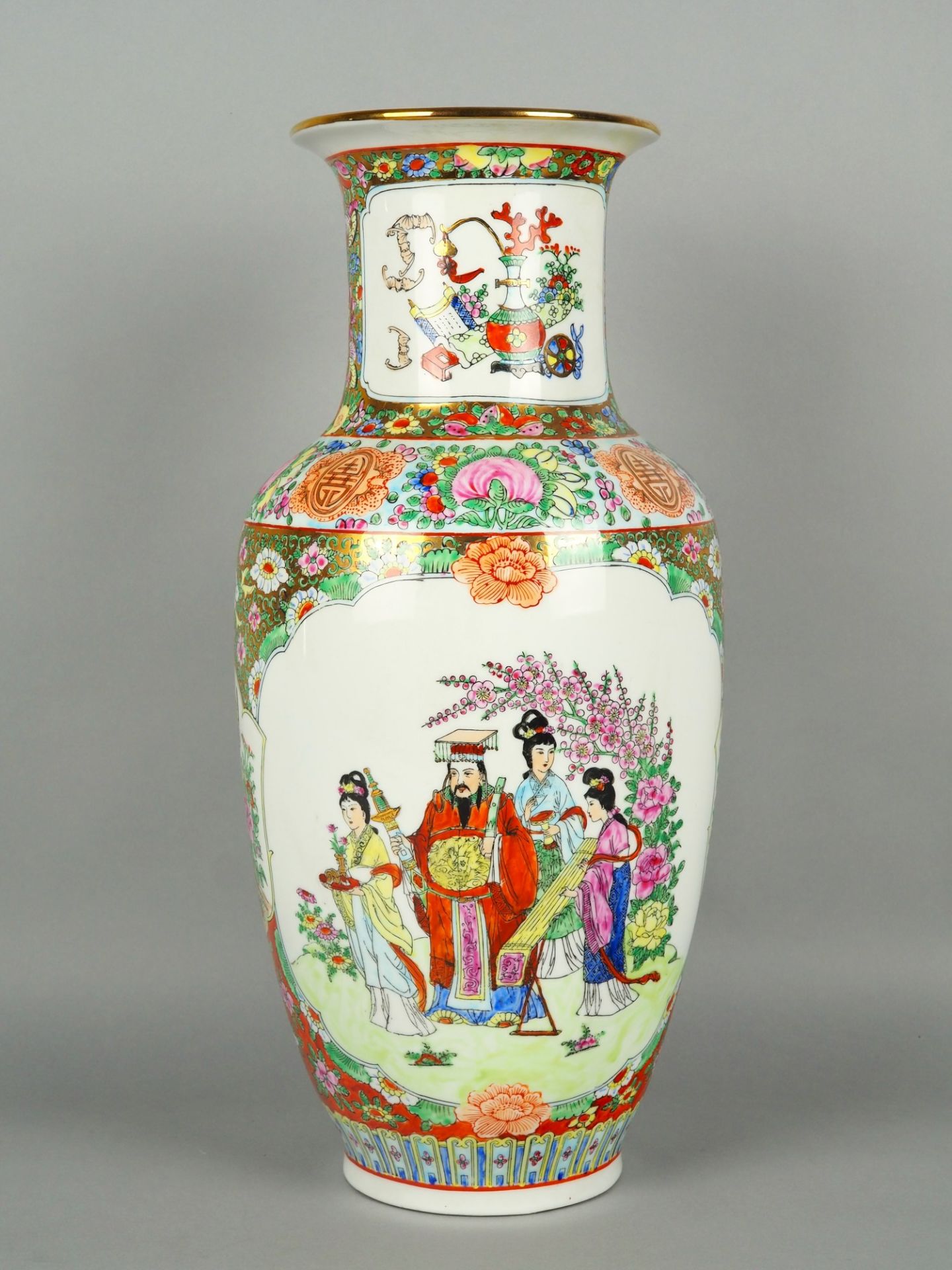 Antike chinesische Vase (Jarrón), China Mitte 20. Jh.