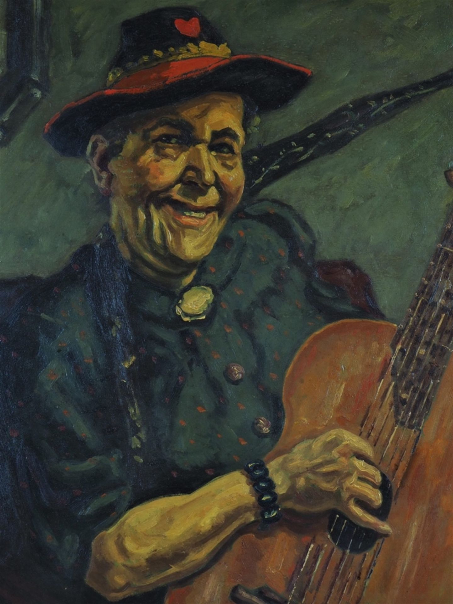 Alfred Mendler (1879 Riedlingen - 1955, Ulm) - Gitarrenspielerin, 1934 - Bild 3 aus 7