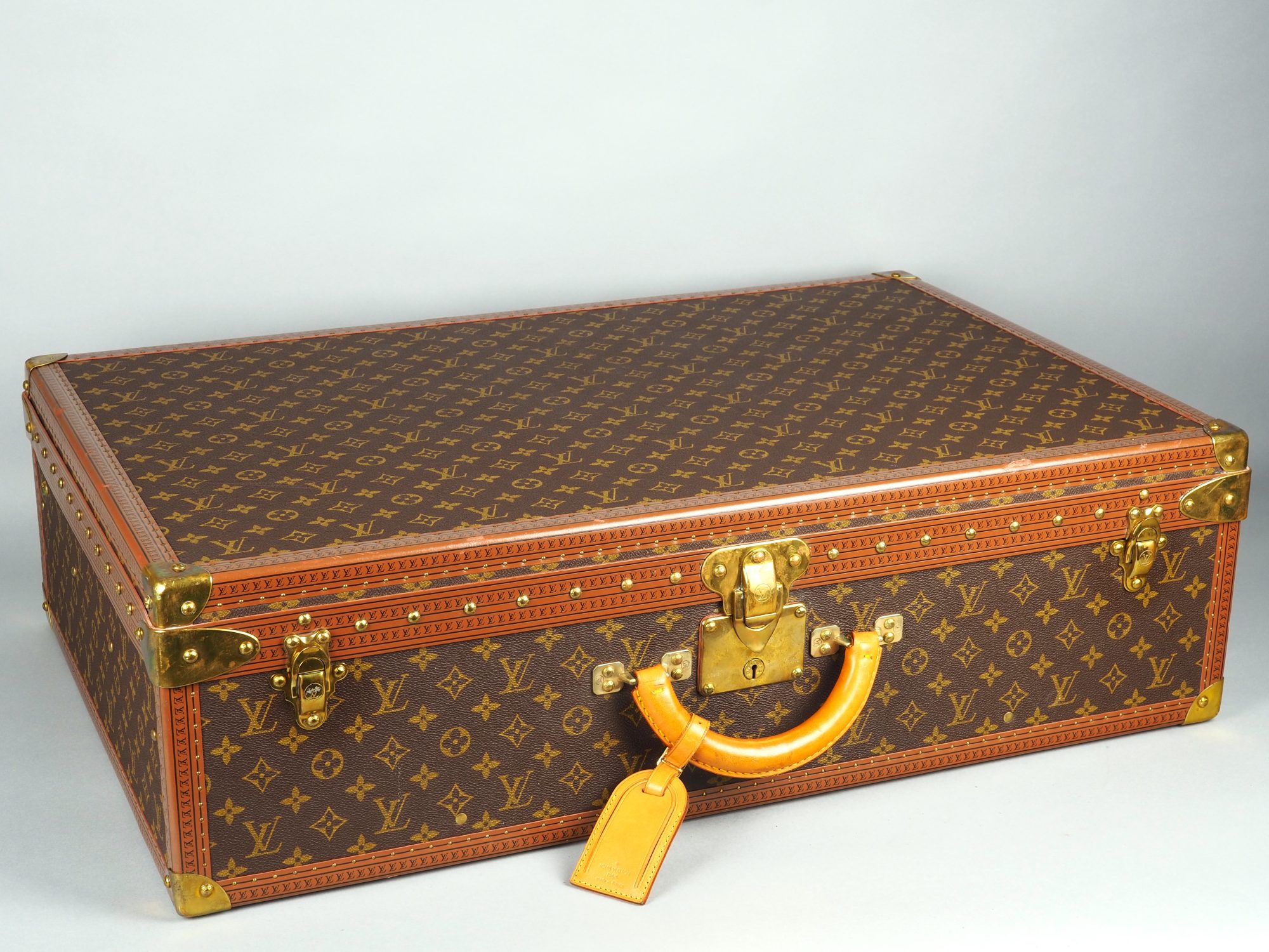 Louis Vuitton travel case, Alzer 75, vintage, 1980/90s. - Image 3 of 6