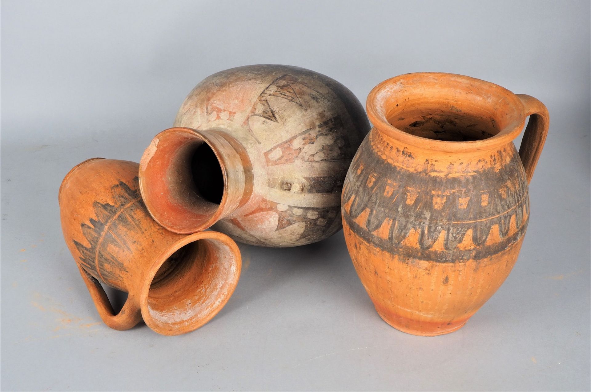 Mixed lot of South American clay vessels (13 pieces), Ecuador/Peru - Image 3 of 8