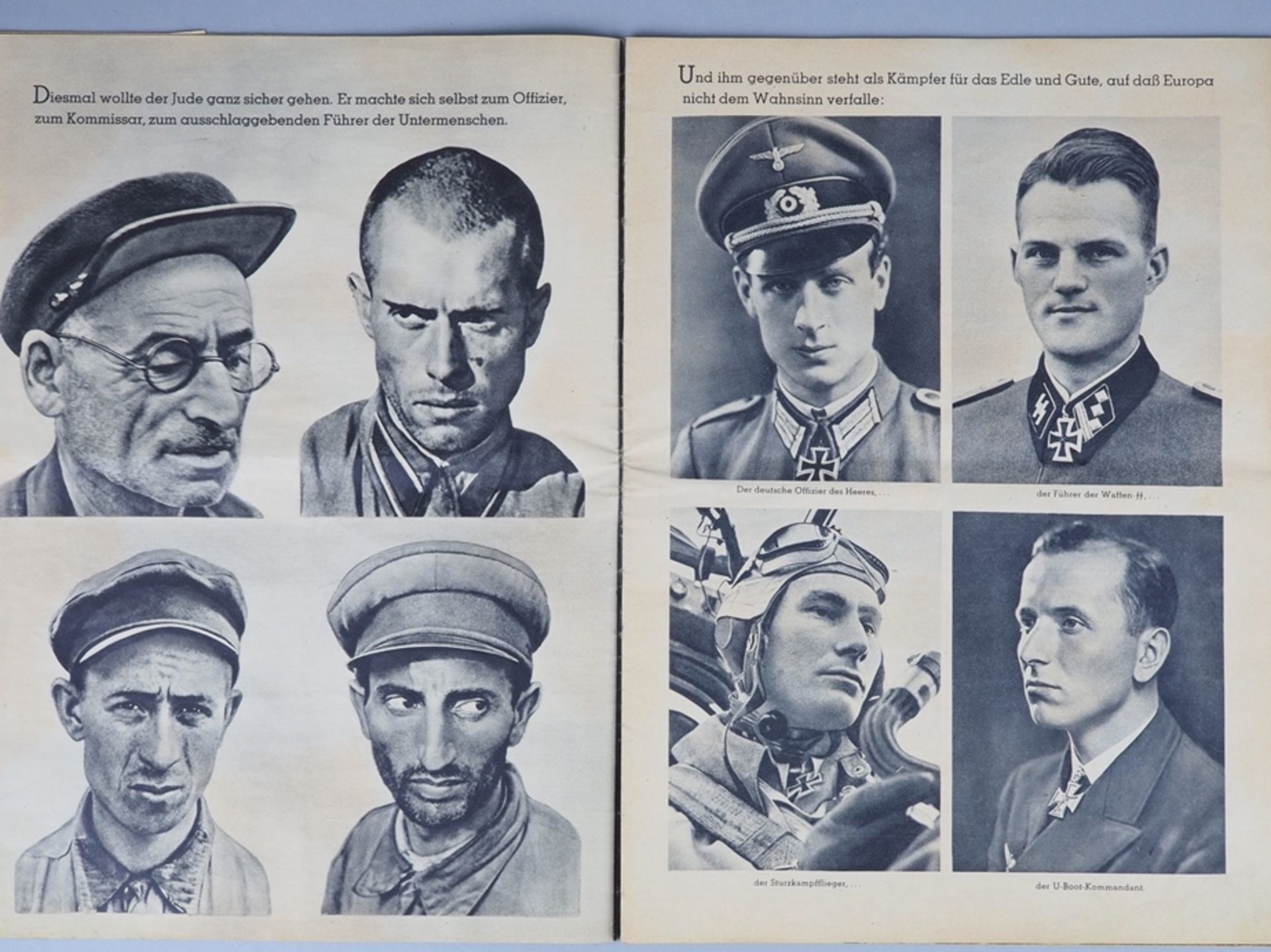 "Der Untermensch" - SS-Hauptamt, rare propaganda magazine. - Image 4 of 12