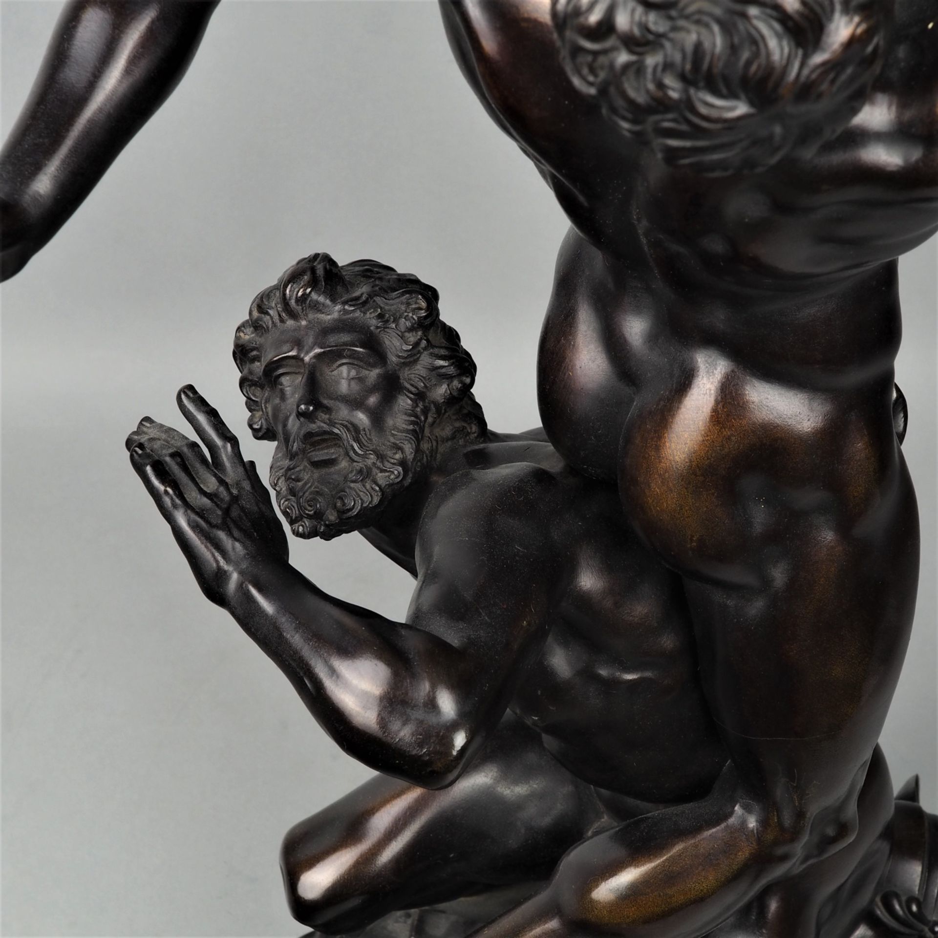 Imposante monumentale Bronze "Raub der Sabinerin" nach Giambologna 19.Jhd - Bild 7 aus 7