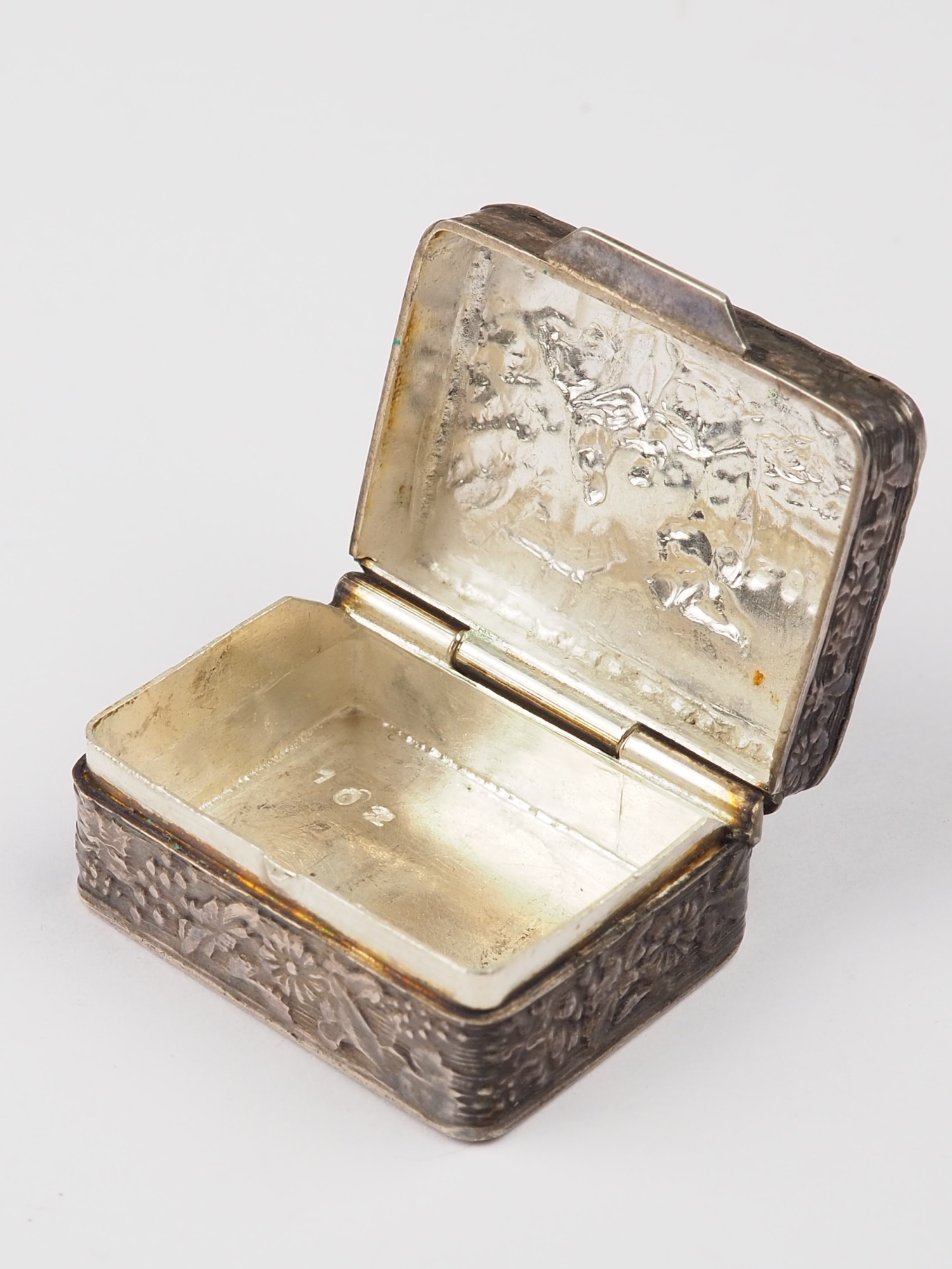 Miniature silver box around 1870 - Gebrüder Kühn, Schwäbisch Gmünd, 12 lot - Image 3 of 4