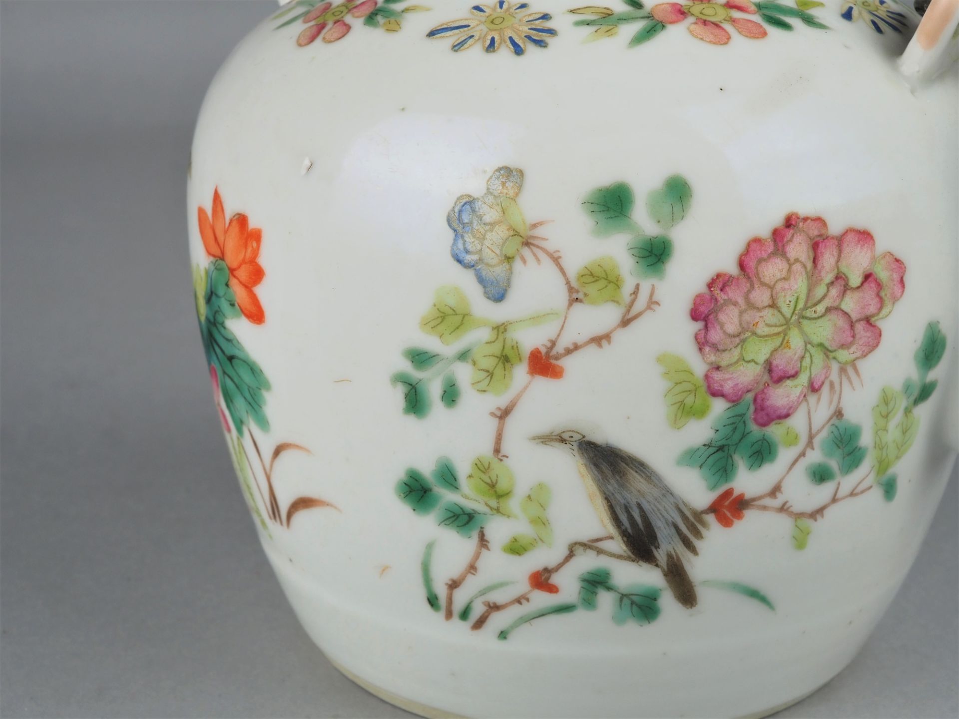 Antike chinesische Teekanne aus Porzellan, 1862-1874 - Bild 3 aus 4