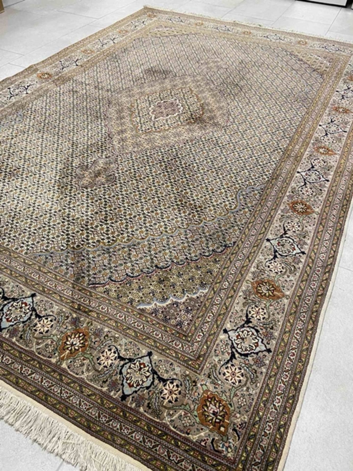 Tabriz Persian carpet, cork wool with silk, 50 Raj - 300 x 200cm - Image 3 of 5