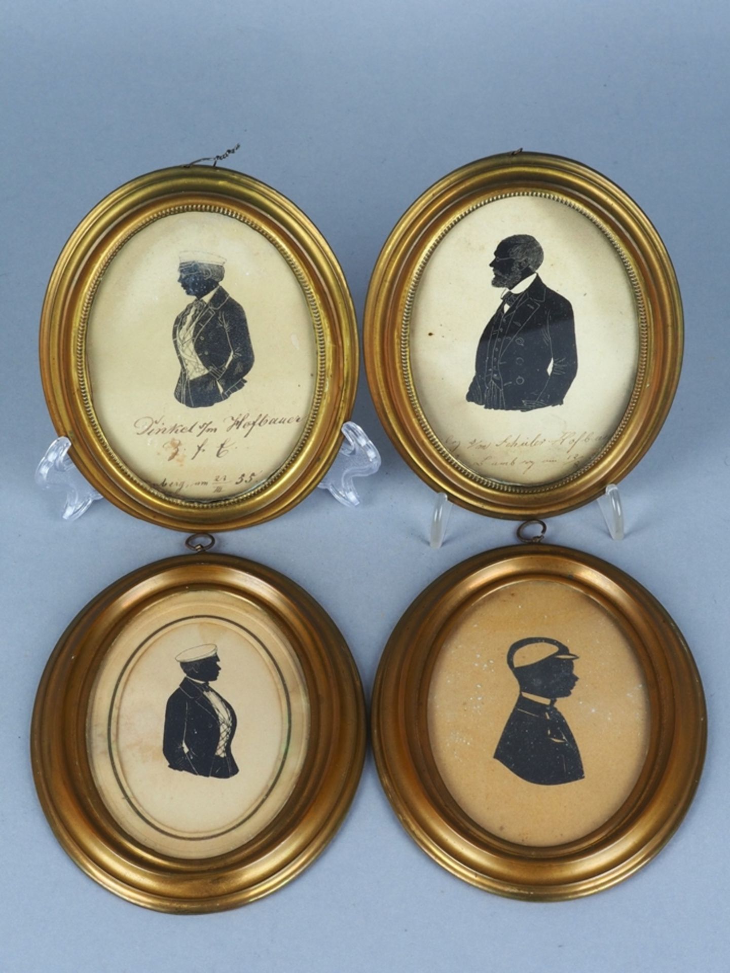 4 miniature pictures, Studentica, middle 19th c.